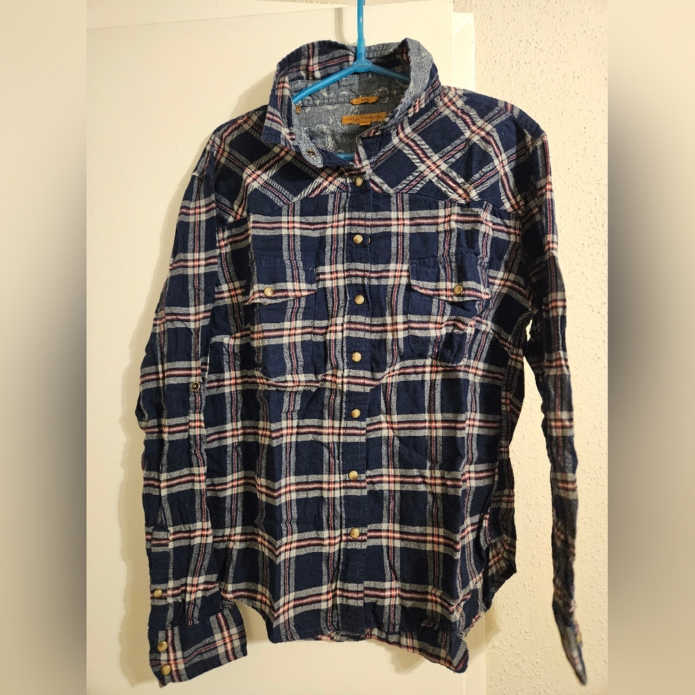 JACHS Girlfriend Bea Women's Flannel Plaid Shirt
